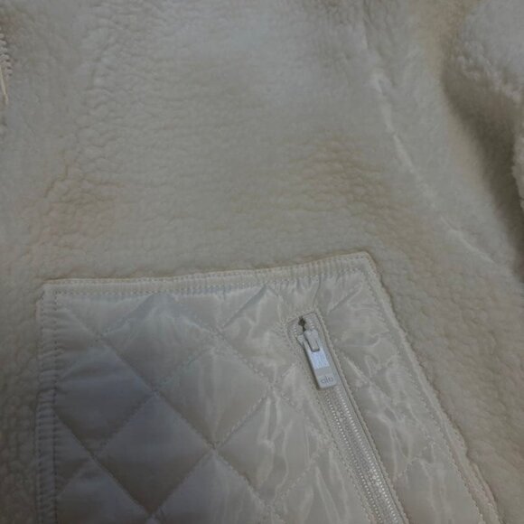 Alo Yoga Sherpa Edge Bomber White Size S - Picture 6 of 15